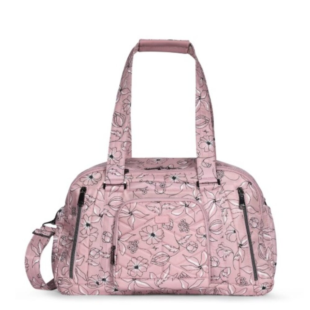 Lug Propeller 2 Overnight Bag Sketch Floral Blush Soft Pink